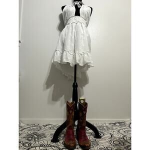 Flowy, White Eyelet Minidress by Aerie